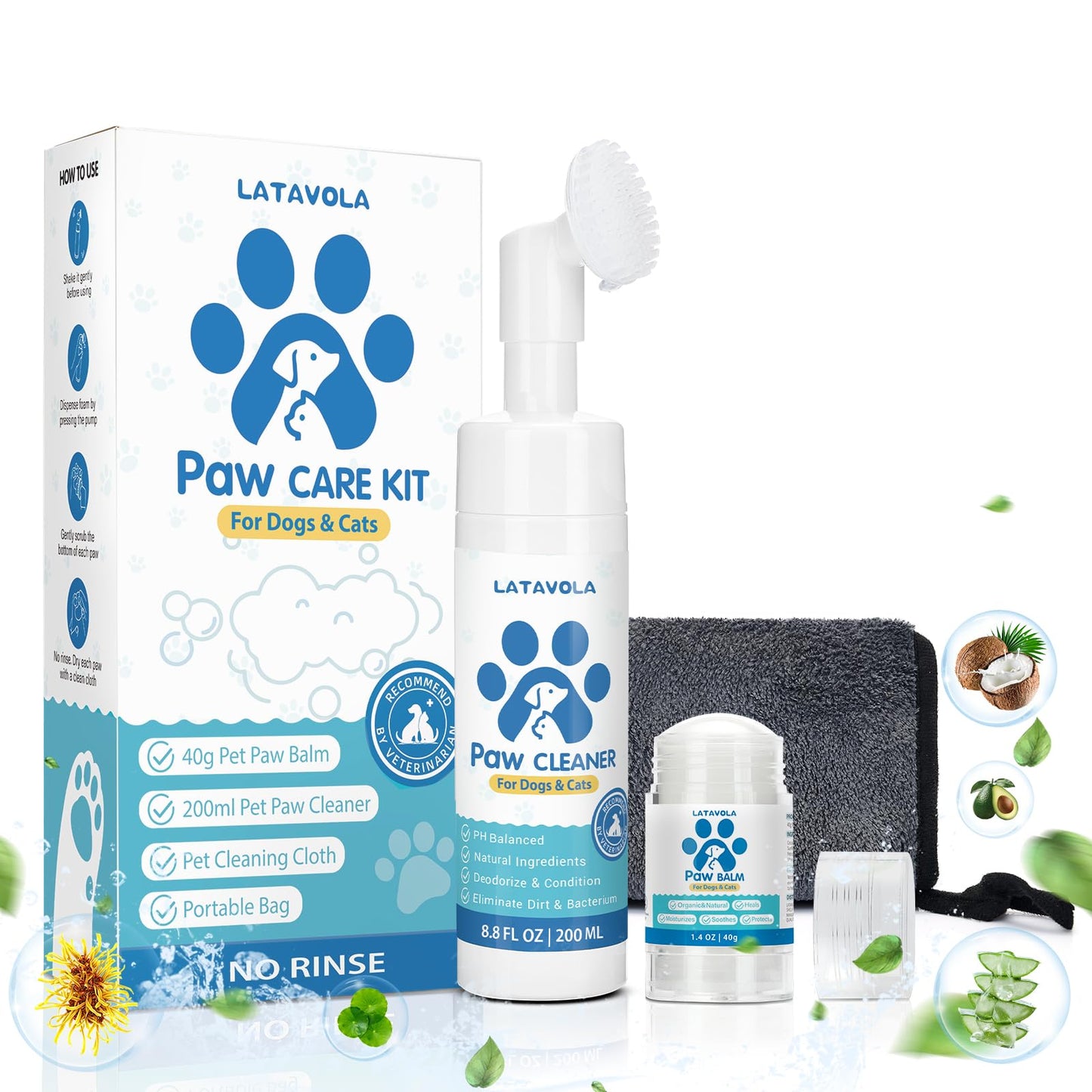 Dog Paw Cleaner Care Kit