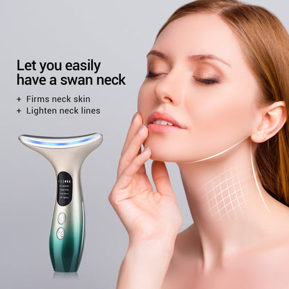 Home Neck Massager with LED Skin Tightening Device