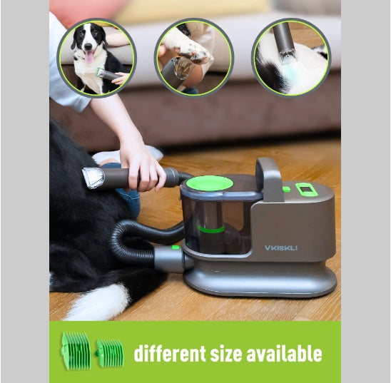 4-in-1 pet grooming vacuum kit
