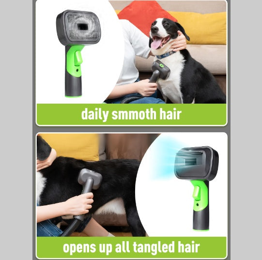 4-in-1 pet grooming vacuum kit