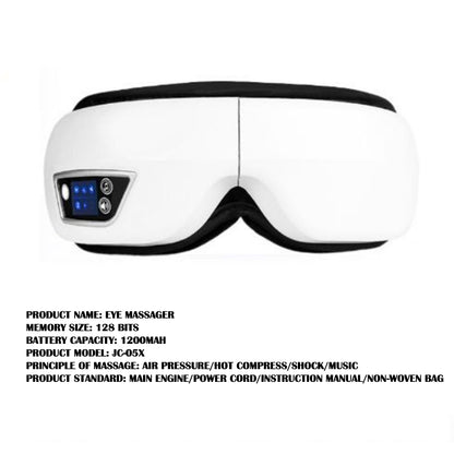 Bluetooth Eye Massager with Smart Pressure Technology