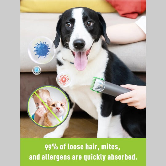 4-in-1 pet grooming vacuum kit