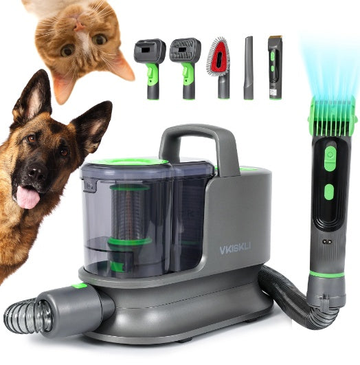 4-in-1 pet grooming vacuum kit